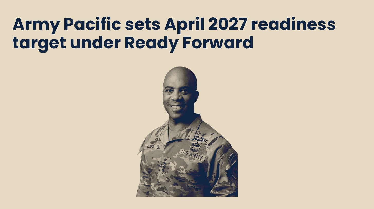 Official portrait of Gen. Ronald P. Clark, commander of U.S. Army Pacific, isolated on a plain sand background.