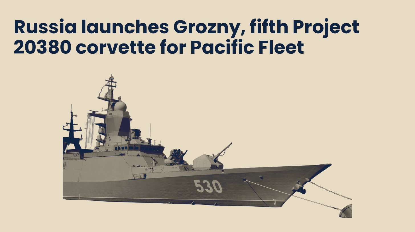 The Russian corvette Steregushchiy, hull number 530 with a mooring line at the bow, isolated on a plain sand background.
